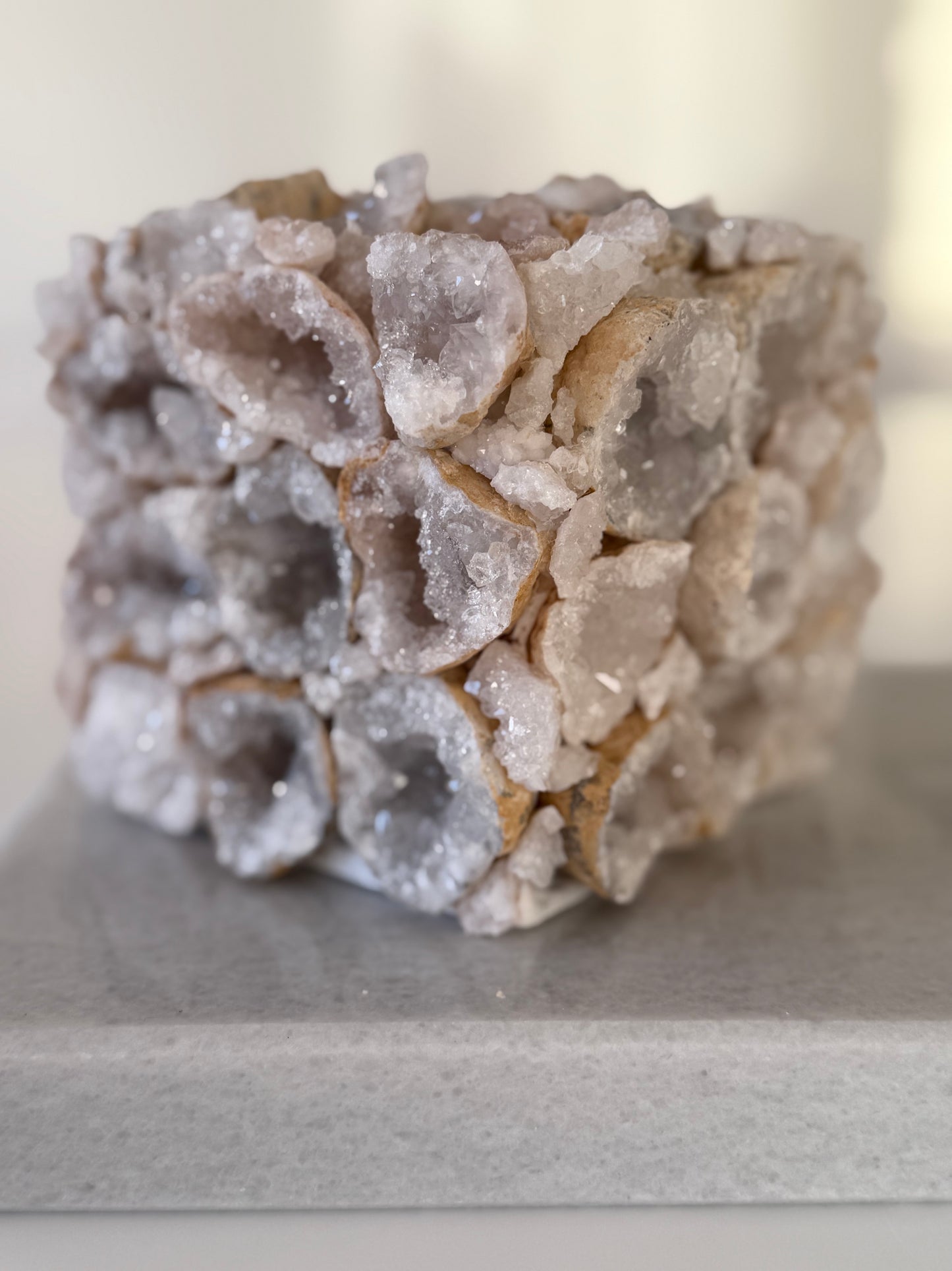 Escultura con geodas